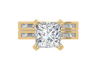 Princess Ring 3D print model 8