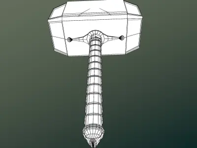 Thor Hammer Mjoelnir 3D model