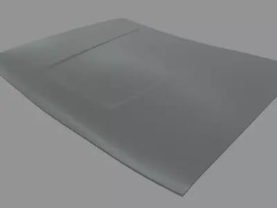 Car Bonnet 07 Low-poly 3D model