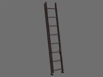 Ladder 1C Low-poly 3D model