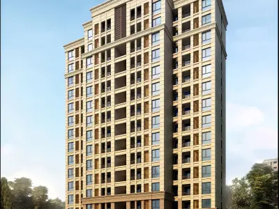 3Dmax fashion city commercial square building 10 3D model