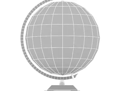 Stylish Globe 3D model