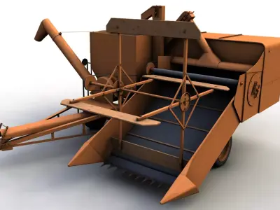 ALLIS CHALMERS 60 ALL CROP HARVESTER 1948 3D model