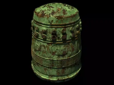 Japanese Chinese bell 3D model