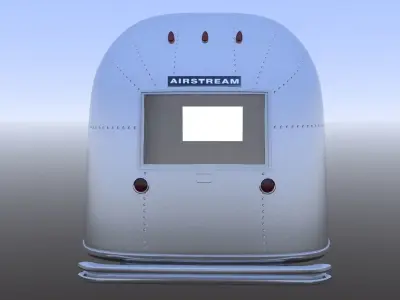 1963 Airstream Globetrotter 3D model