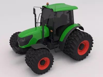 Generic Green Tractor 3D model