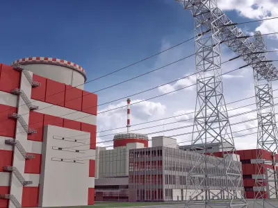  Nuclear power  3D model