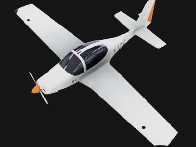 Grob G 120TP Low-poly 3D model