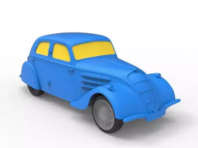 Peugeot 302 1936 Classic Car 3D print model