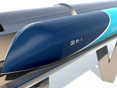 Hyperloop one XP-1 3D model