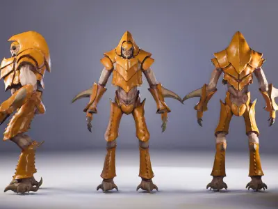 Insect creature 2 Low-poly 3D model