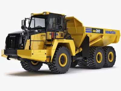 Articulated Truck Komatsu HM300 3D model
