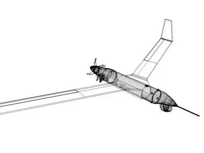 Drone - UAV Scan Eagle 3D model
