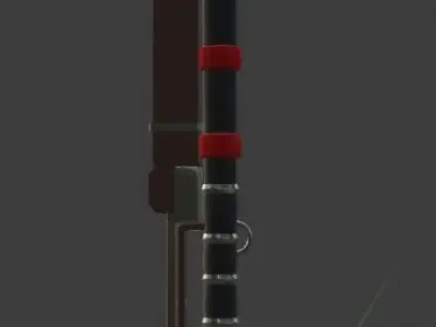 Katana with sub-tanto Free 3D model