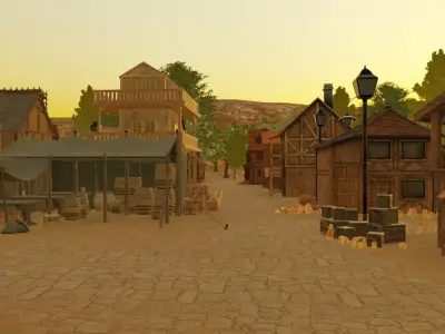 Hazy Village 3D model