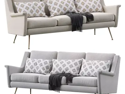 Carlo Mid-Century Sofa 3D model