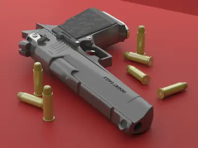 Desert Eagle - Pistol - Tabanca  3D model