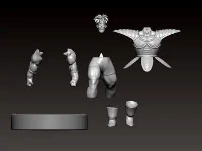 RECOOME - GINYU FORCE - DRAGONBALL - SPLIT PART 3D print model