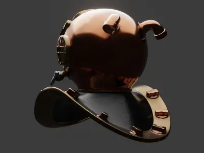 divers helmet 3D model