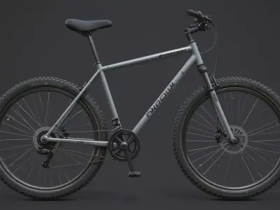 Modern Bicycle 3D Model  Low Poly  PBR  Game Ready Asset Low-poly 3D model