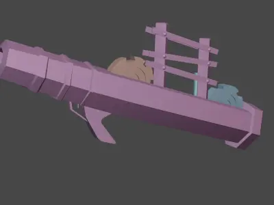 Junkyard-Weapon Pack - 3D Game-ready assets Low-poly 3D model