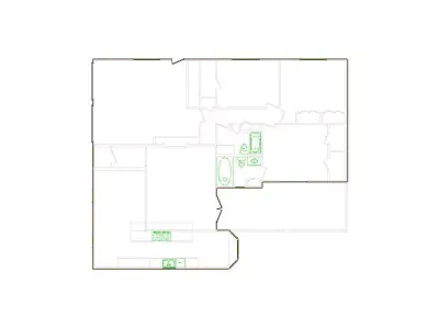 Detailed Exterior Sketch by Interior - 2001-2500 SF - Xactimate 3D model