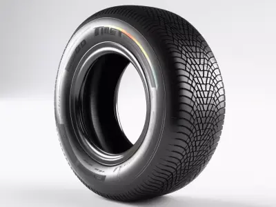 Realistic HighDetail Car Tire Model 3D model