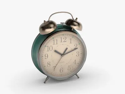 Antique alarm clock 3D model