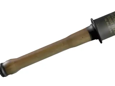 World War 2 German Hand Grenade Stielhandgranate Low-poly 3D model