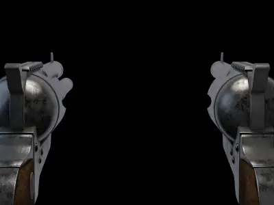 Revolver Colt 45 3D model