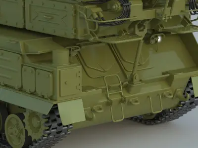 9K37 Buk Missile System SA-11 3D model