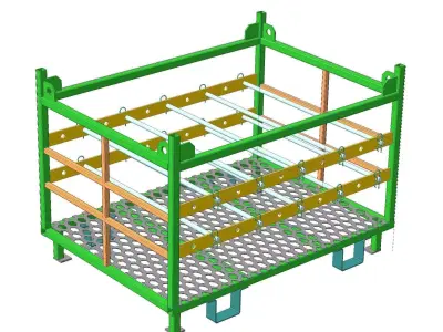 Container for components 3D model