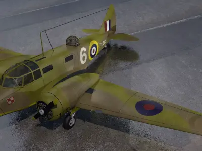 Airspeed Oxford Mk-2 3D model