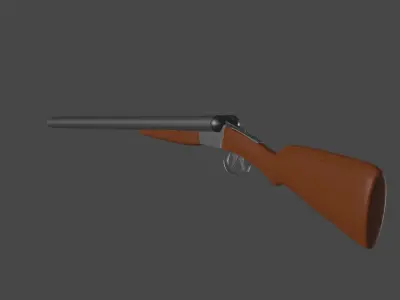shootgun shotgun Low-poly 3D model