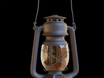Campsite Lantern 3D model
