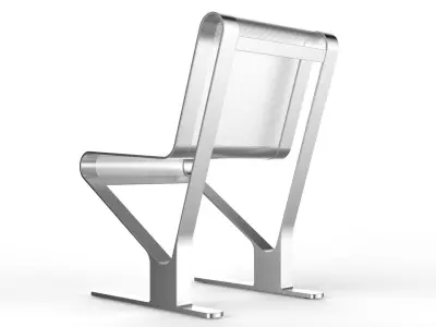 Waiting Room Seat V1 1 Seat 3D model