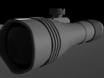 Picatinny Flashlight 3D model