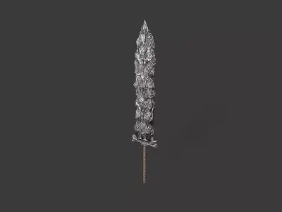 Great Sword 09 Low-poly 3D model