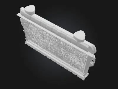 Rusty Radiator  Aged Warmth with Vintage Decay 3D model