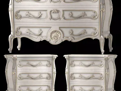the craftcode dresser and nightsatnd art 1988 3D model