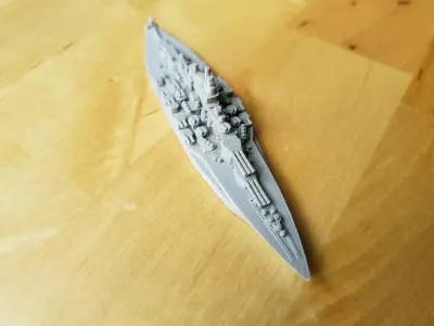 US Tennessee Class Battleship  3D print model
