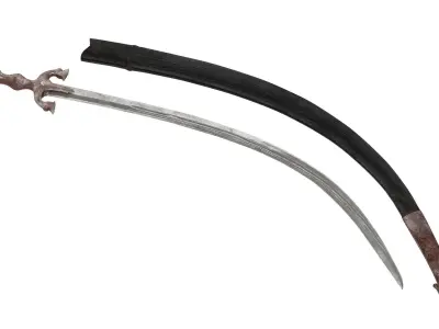 Pulwar sword 3D model