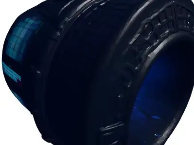 Futuristic SciFi Engine Module 3D model