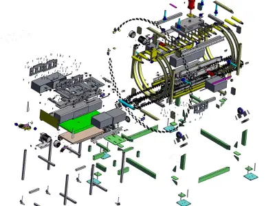 Cage-type Tilting Machine  3D model