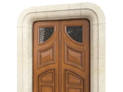 Entrance classic door 120 3D model