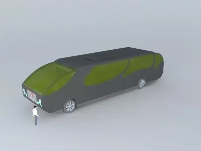 super bus Free 3D model