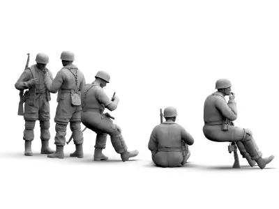 German Paratrooper ww2 3D print model