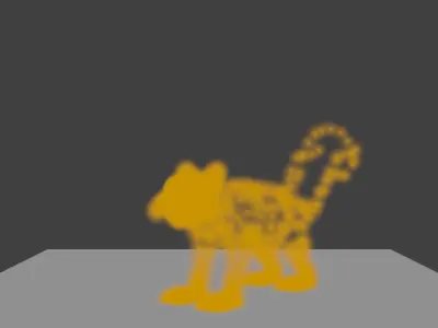squirrel made in blender lowpoly Low-poly 3D model