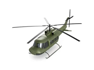 Medium Helicopter 3D model buy