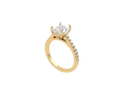 Cushion Ring 3D print model shop